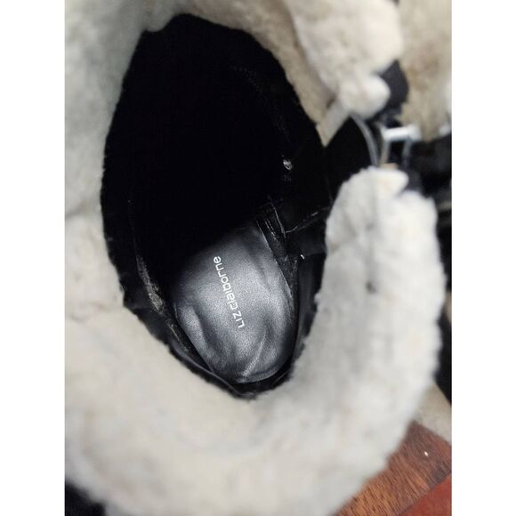 Liz Claiborne Jonsea Boots SZ 8.5 Ankle Boot Black - Picture 7 of 10
